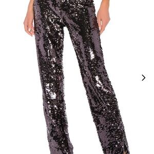 NWT Lovers & Friends Sequin Black Pants